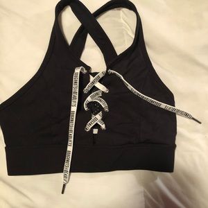 NWOT doughnuts and deadlifts sports bra